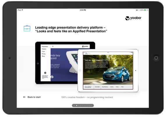 screenshot of Yooba Kiosk